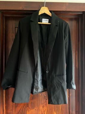 Old Navy Black Single-Button Blazer